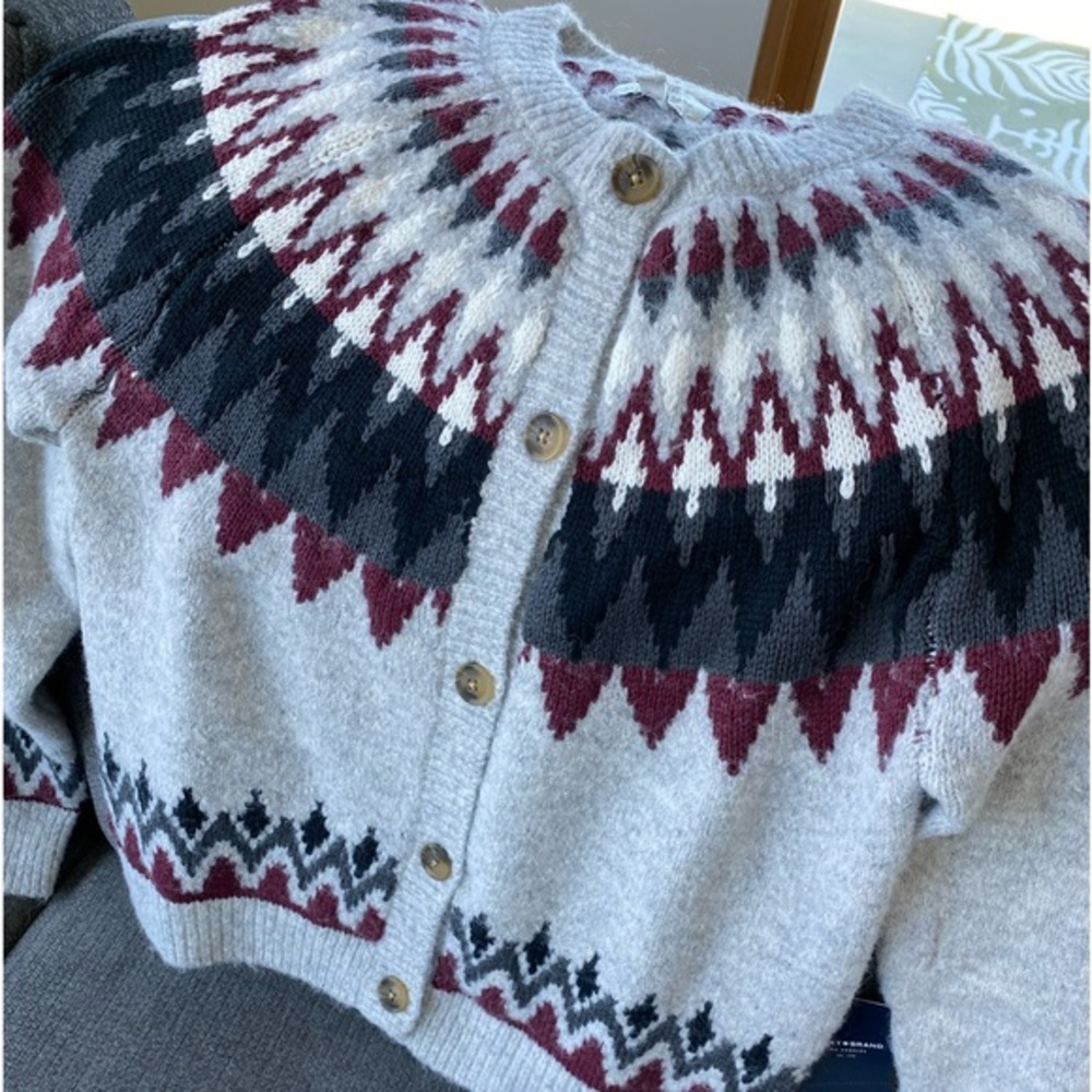 LUCKY BRAND cardigan ! Great colors for fall/winter!V versatile ❄️🍁❄️🍁see pic: